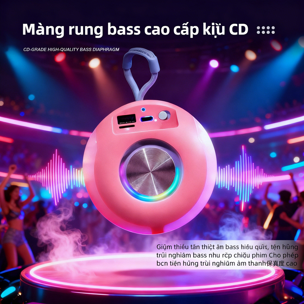 Loa siêu trầm ngoài trời loa mini phiên bản mới loa quà tặng loa Bluetooth nhỏ loa bàn làm việc âm l