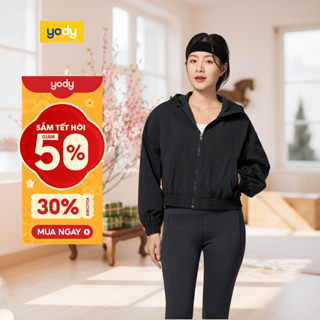    Áo khoác gió nữ YODY bomber dáng ngắn bo gấu nhẹ thoải mái năng động trẻ trung SKN7011 