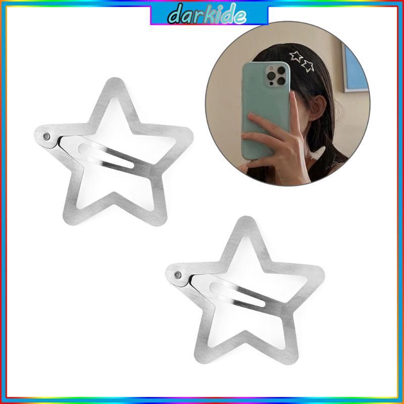 Kẹp Tóc Dark Y2k 90s Kim Loại Ngôi Sao - Style Ngọt Ngào và Quyến Rũ