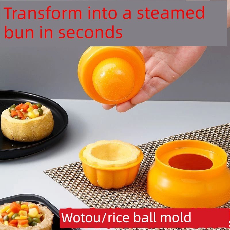 khuôn làm cơm nắm khuôn nướng bánh Khuôn cơm nắm sáng tạo, cốc cơm có thể ăn được, làm cơm nắm, dụng