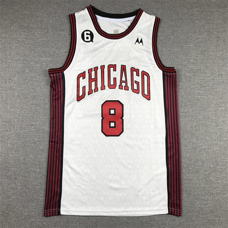 Số áo đấu NBA Chicago Bulls #8 Trắng
