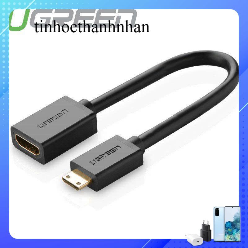 Ugreen Cáp chuyển Mini HDMI sang HDMI Ugreen 20137 dài 22 cm màu đen.