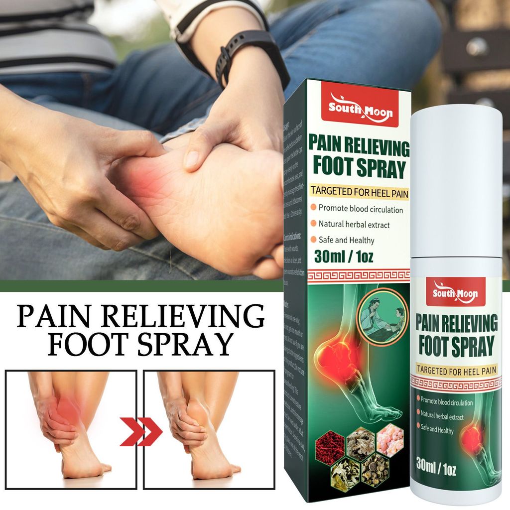 New Product#South Moon Heel Pain Spray Foot Sole Spur Muscle Pain Heel Pain Plantar Fasciitis Pain R