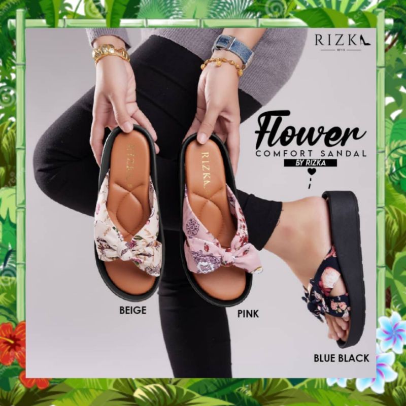 MC1 HOA COMFORT SANDAL 2.0 CỦA RIZKA KASUT OOTD THỜI TRANG NỮ SHOMC1 KASUT PEREMPUAN SANDAL COMFORT 