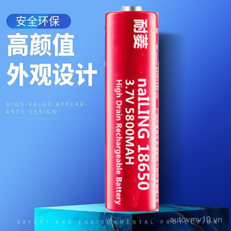 18650 3.7V Pin Lithium 4800mAh Sạc Pin Lithium Đèn Pin Mạnh Đèn Pin 18650 Pin