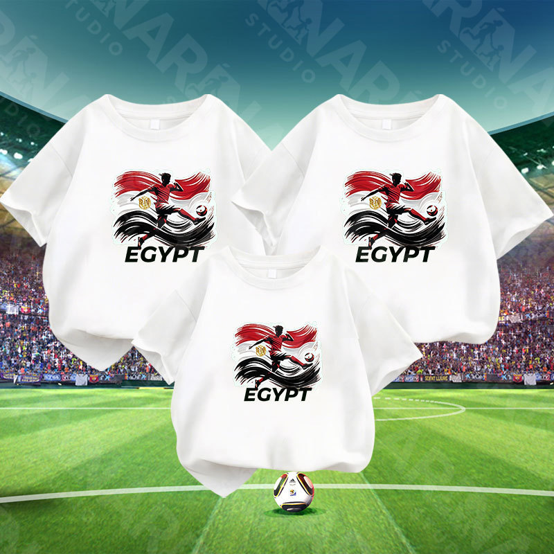 & COD RINASTUDIO 2026 Bộ sưu tập World Cup dành cho gia đình bóng đá Bộ áo thun ngắn tay cổ tròn Cot