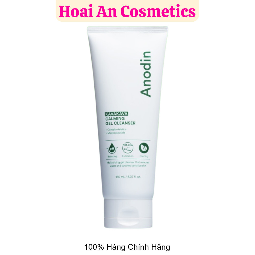 Sữa Rửa Mặt Dạng Gel Anodin 150ml - Dưỡng Ẩm Dịu Nhẹ, Kiểm Soát Nhờn