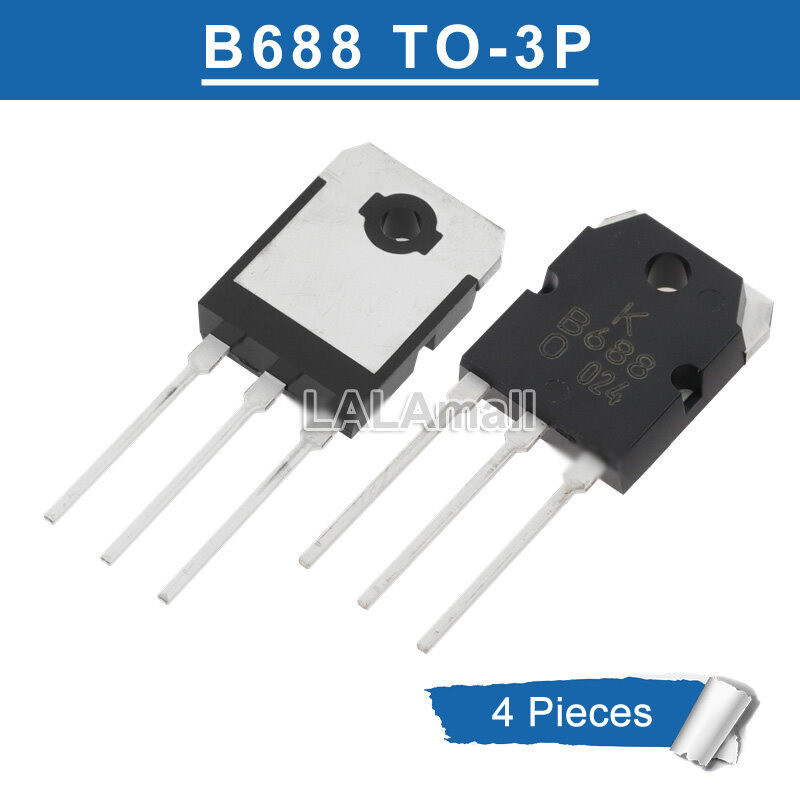 4 Chính Hãng B688 TO-3P 2SB688 KB688 KTB688 TO3P KTB688-O-U / PNP Bộ Khuếch Đại Công Suất Cao Transi