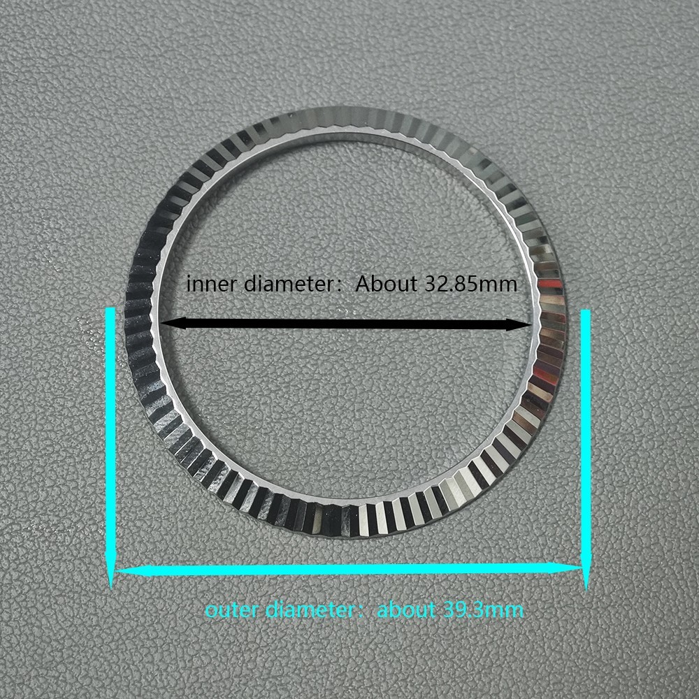 Dành cho Rolex Datejust 41mm 11633 12633 126334 Viền đồng hồ bạc thép