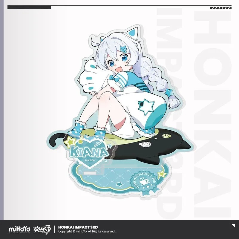 Standee anime Honkai Impact 3rd Tiny Tea Party mô hình mica trưng bày Kiana Bronya Yae Sakura Mihoyo