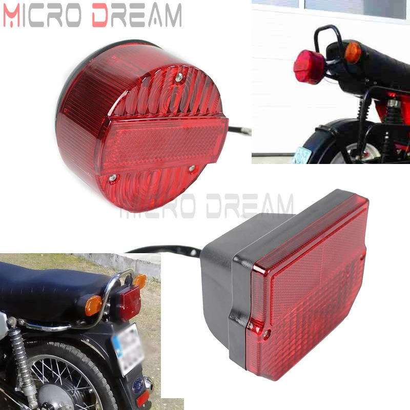 Dành Cho Xe Suzuki TS125 TS150 / 250 Xe Máy Đèn Hậu Bóng Đèn Phía Sau Đuôi Đèn Dừng Đèn Cho Simson S