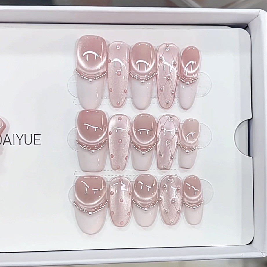 Đức Quốc Xã Tay Móng Tay umiu Chanel Ba Chiều Vẽ Tay Phong Cách Chanel Mắt Mèo Pure Desire Sang Trọn