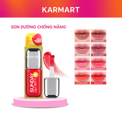 Son Dưỡng Chống Nắng Cathy Doll Sunday Lip Oil SPF50+ PA++++ Giúp Đôi Môi Luôn Rạng Rỡ 3.5g