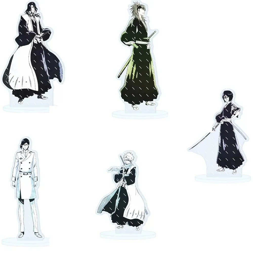 Standee Anime Bleach Mô Hình Mica Toshiro Hitsugaya Byakuya Kuchiki Trang Trí Bàn Học Quà Tặng Sưu T