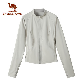 CAMEL CROWN Áo Khoác Chống Nắng Nữ Slim Fit, Cổ Đứng, Phong Cách Ngắn, Thoáng Mát, Đi Xe Đạp Ngoài Trời Mùa Hè