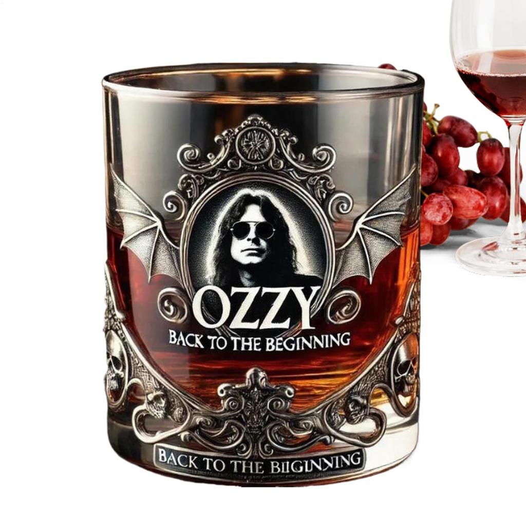 Whiskey Glasses Collectible Wine Glasses Collectible Commemorative Music Celebrity Cup for Bourbon W