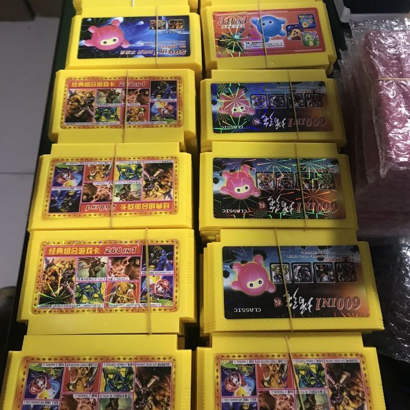 Fc8位合集游戏卡经典小霸王游戏机通用卡带怀旧双人魂斗罗玛丽0415