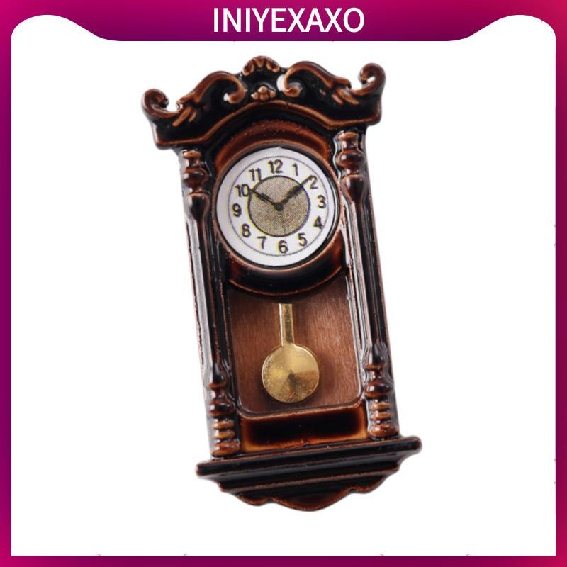 1: 12 Đồng hồ La Mã Đồng hồ La Mã DIY Accessoire Chơi Đồng hồ con lắc Mini cổ điển