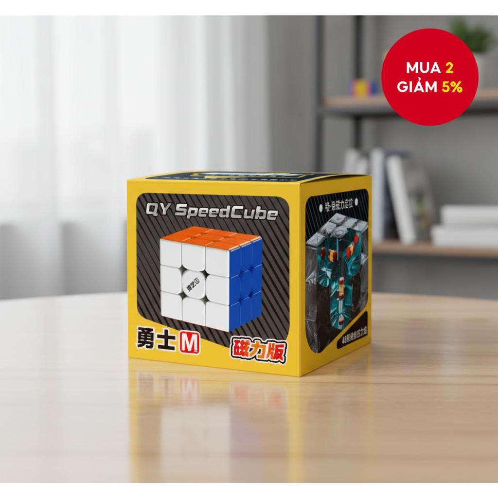 Qiyi Warrior Magnetic M3x3 3x3 Speed Cube UV Coated Puzzle Cube - Khối Rubik Nam Châm Qiyi Warrior M