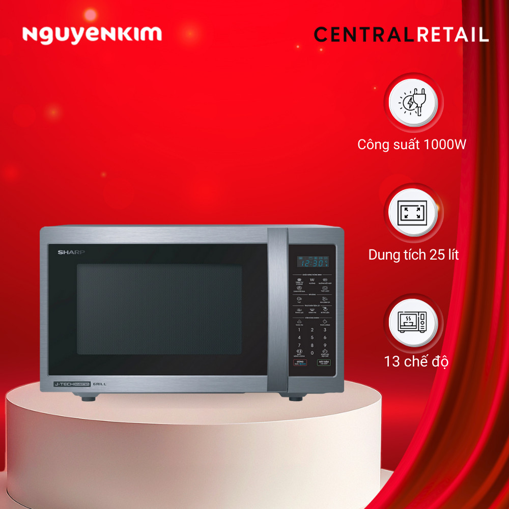 Lò vi sóng có nướng Sharp 25 lít R-G52XVN-ST