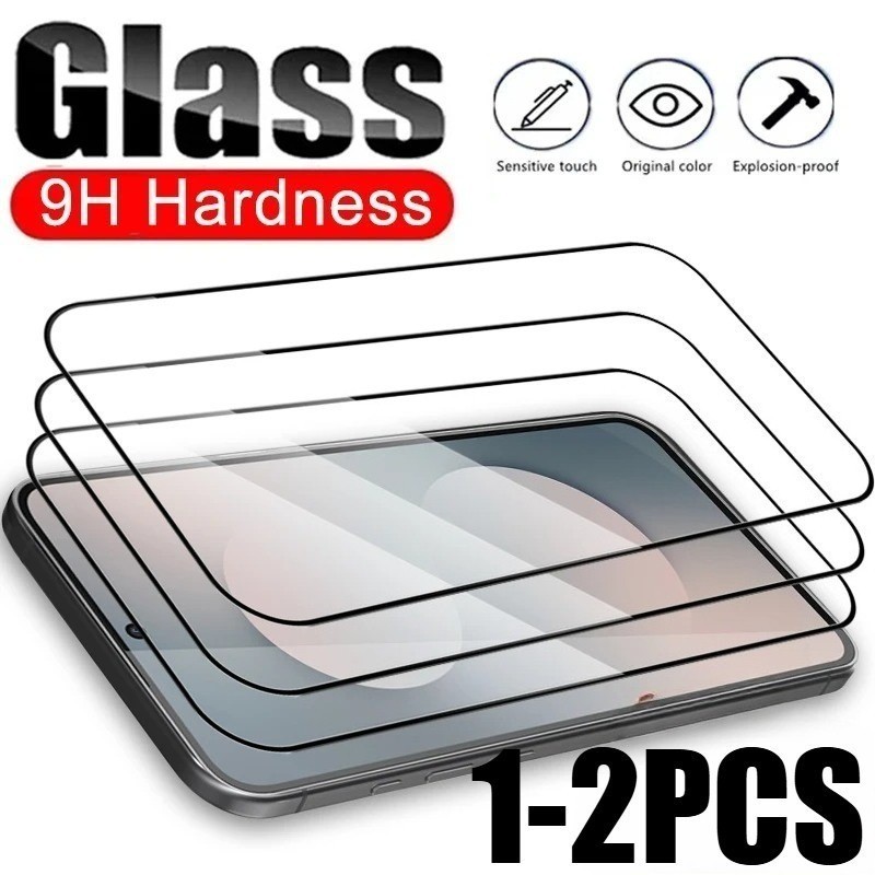 1-2 Chiếc Kính Cường Lực Cho HTC Wildfire E1 E2 E3 E5 X plus star Play lite Đen Cạnh Chống Riêng Tư 