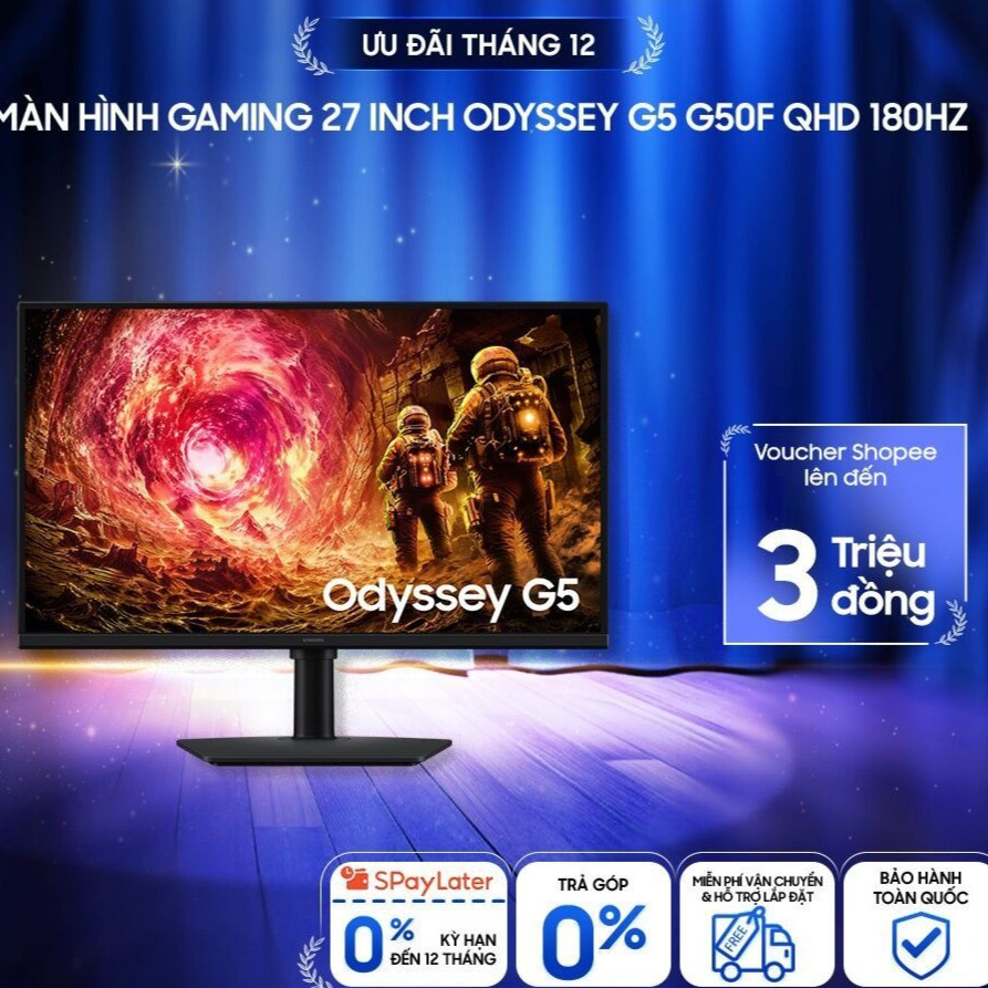 [MIỄN PHÍ VẬN CHUYỂN] Màn Hình Gaming Samsung 27 Inch Odyssey G5 G50F QHD 180Hz