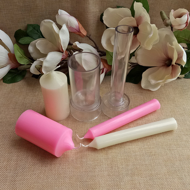 [Jucaixuan Flagship Store] Khuôn nến Giáng sinh Nhà thờ Top Slim Rod Wax Khuôn PC Khuôn nhựa hình tr