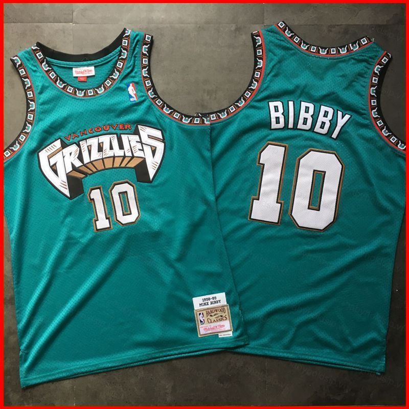 Jersey NBA Vancouver Grizzlies số 10 Mike Yby - Phiên bản kỷ niệm