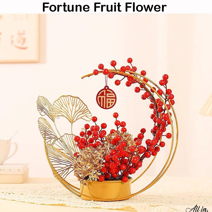 đồ trang trí hoa quả phúc lộc có đèn tết 2026, quà tặng tết nguyên đán, phụ kiện trang trí tết năm m