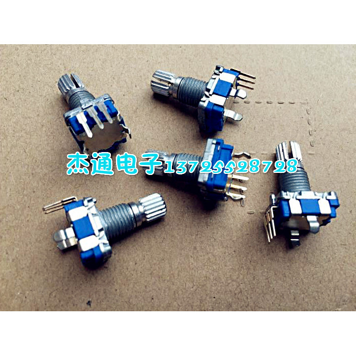 Bộ mã hóa xung xoay 360 độ chất lượng cao EC11 20-Digit 15MM Trục hoa EC11 không có công tắc