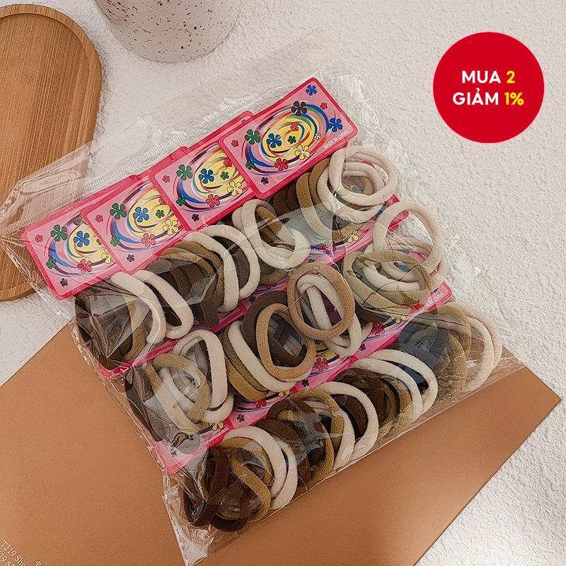 Dây buộc tóc thun liền mạch màu đen Dây buộc tóc đuôi ngựa bền cho nữ