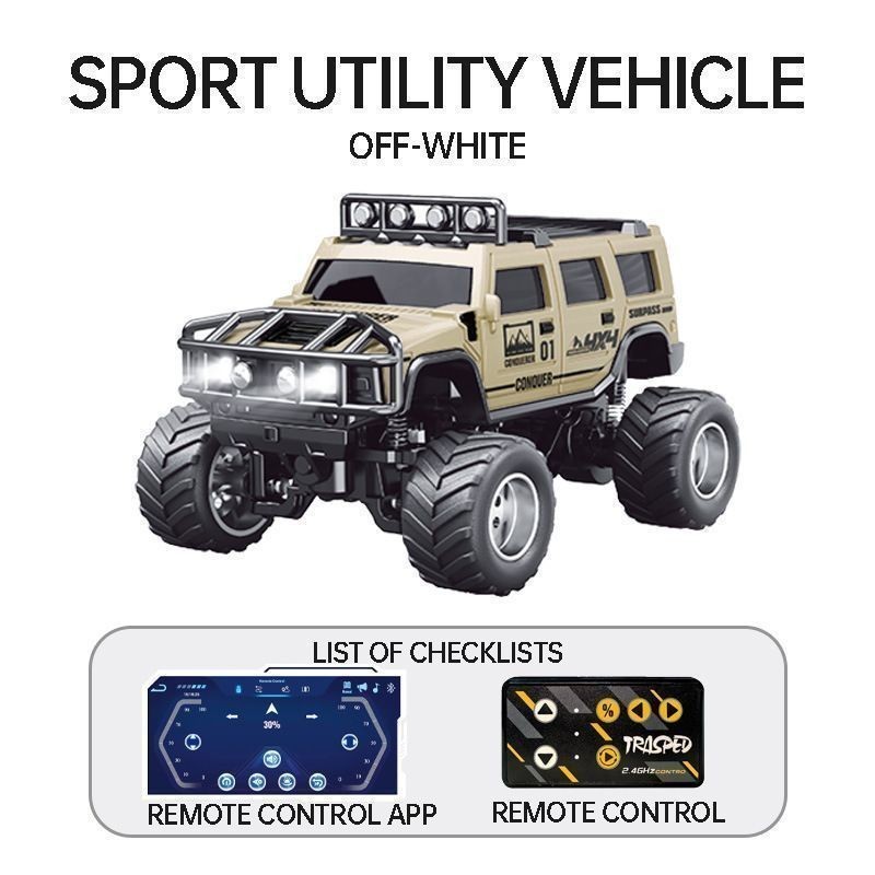 Hợp Kim Mini Hummer Off-Road Xe Điều Khiển Từ Xa Ô Tô Điều Khiển Từ Xa Ô Tô 1: 64 Pocket Toy Car Quà