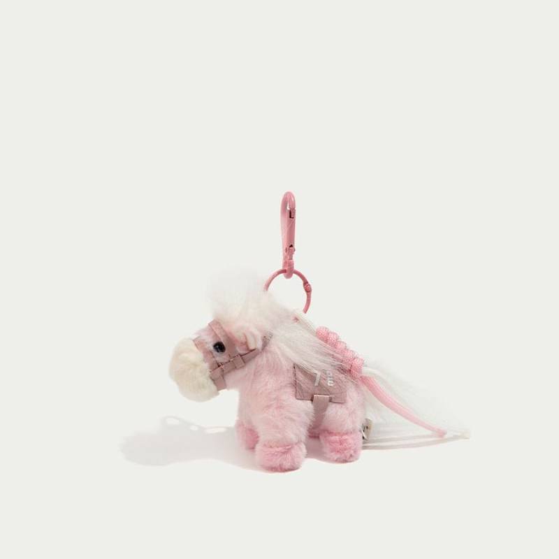 Original New Zodiac Pony Handbag Pendant Soon Rich Plush Doll Couple Bicycle Keychain Hanging Gift a