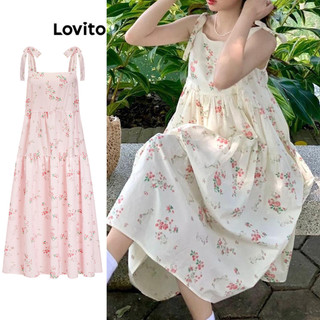  Lovito Váy thường ngày Váy ren hoa sang trọng dành cho nữ LNA43094  Nhiều màu  