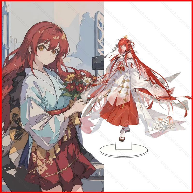 CH1 Dragon Raja Tấm Đứng Uesugi Erii Acrylic Tấm Đứng Ký Anime Để Bàn Trang Trí HC1