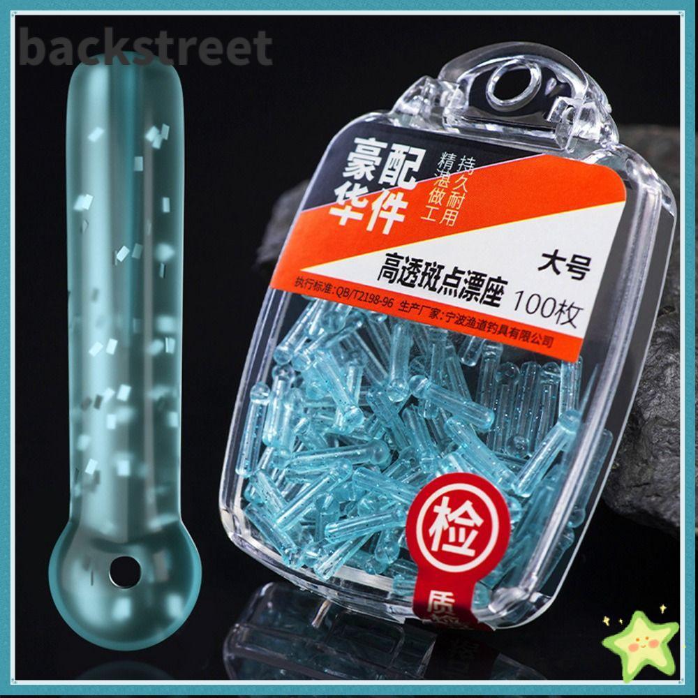 BACKSTRETDV 100 Cái / lô Ghế phao cá Silicone Bobber Cao su Bobber Xoay Bobber Xoay