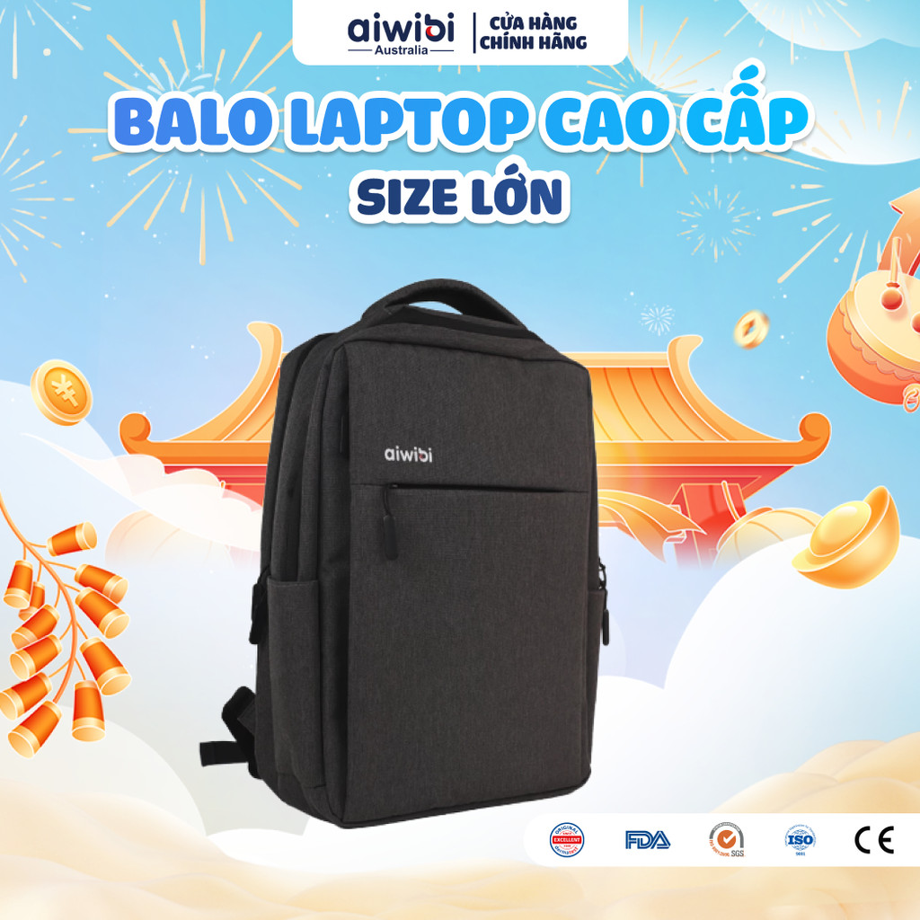 Balo Aiwibi Đựng Laptop, Chất Liệu Cao Cấp