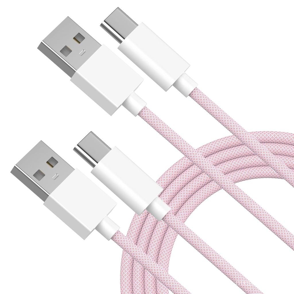 Cáp Carplay Ô Tô Cho iPhone 16 15, 2 Gói 6FT Dệt USB A Sang USB C Dây Cáp Sạc Xe Hơi Tương Thích Cho