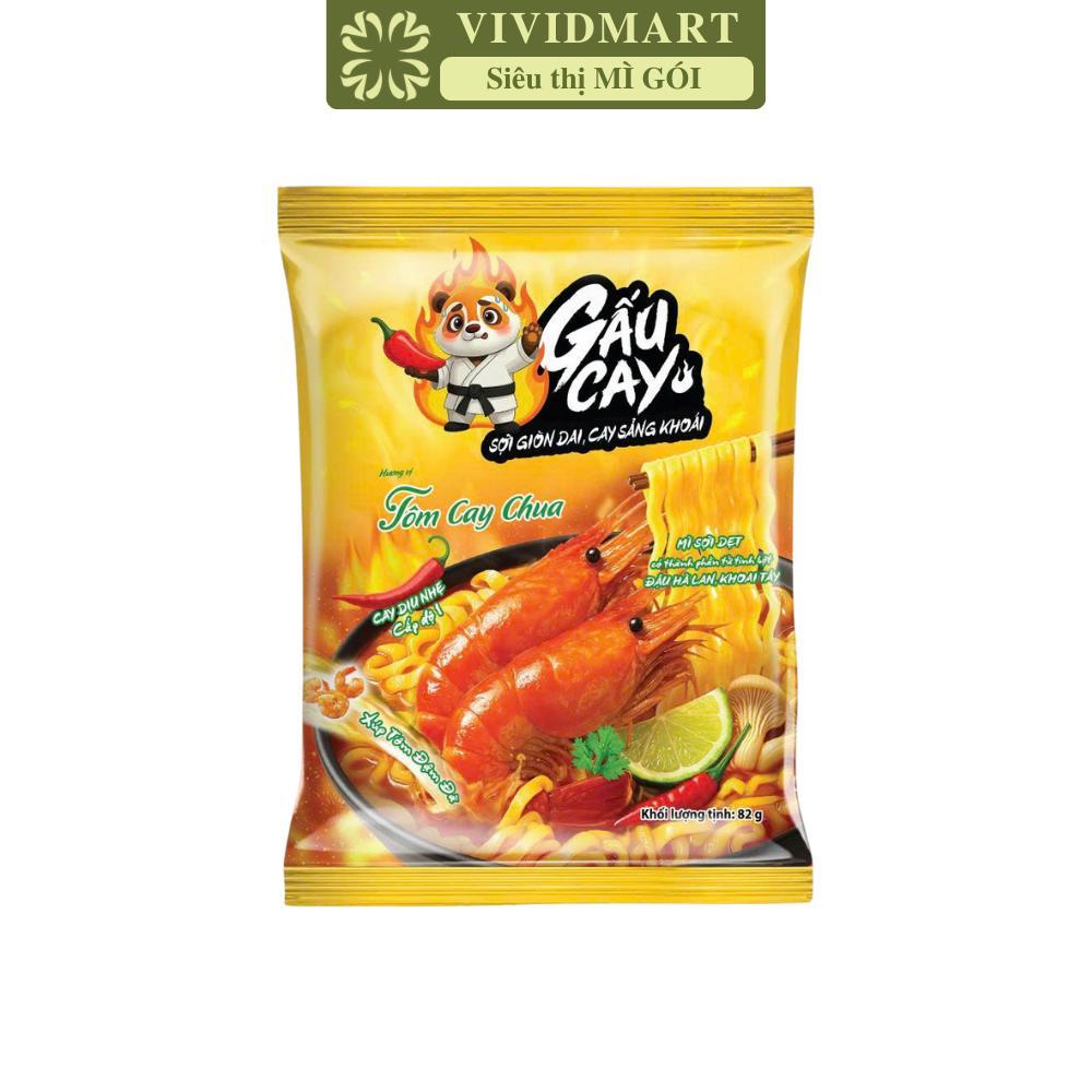 [GÓI LẺ] - ASIAFOODS - Mì Gấu Cay hương vị Tôm cay chua, Mì Gấu Cay tôm chua cay, Mì Gấu Đỏ tôm chua