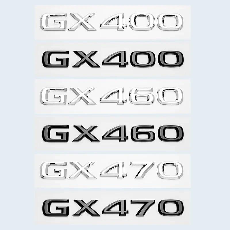 3D Chrome Bóng Đen ABS Chữ Số GX400 GX460 GX470 Biểu Tượng Cho Xe Lexus Thân Xe Logo Huy Hiệu Miếng 