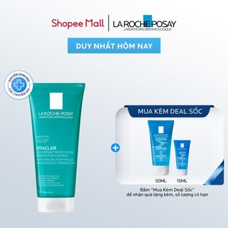  Gel rửa mặt và tắm cho da dầu mụn La Roche Posay Effaclar Micro-Peeling Purifying Gel 200ml 