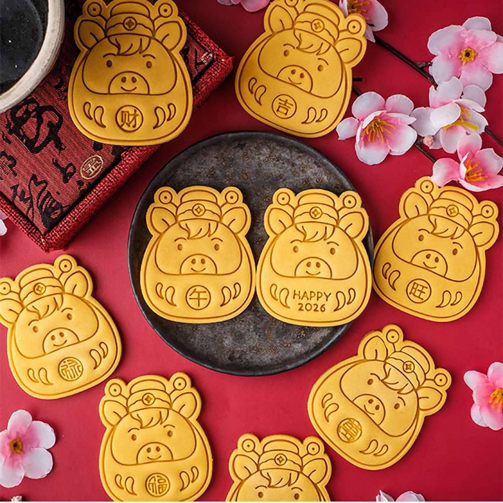 Fortune Mang Lại Sự Giàu Có Năm Ngựa Khuôn Bánh Quy DIY Dụng Cụ Và Phụ Kiện Làm Bánh Cookie Tem