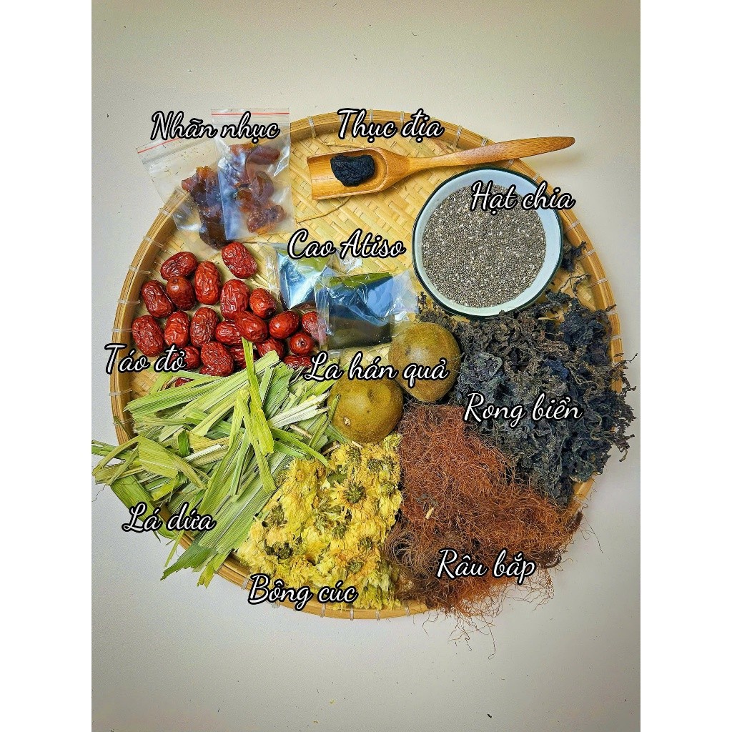 Combo 10 Set Sâm Lục Vị Đặc Biệt – Thanh Nhiệt, Nấu 10L [Tặng 0.5kg Táo]