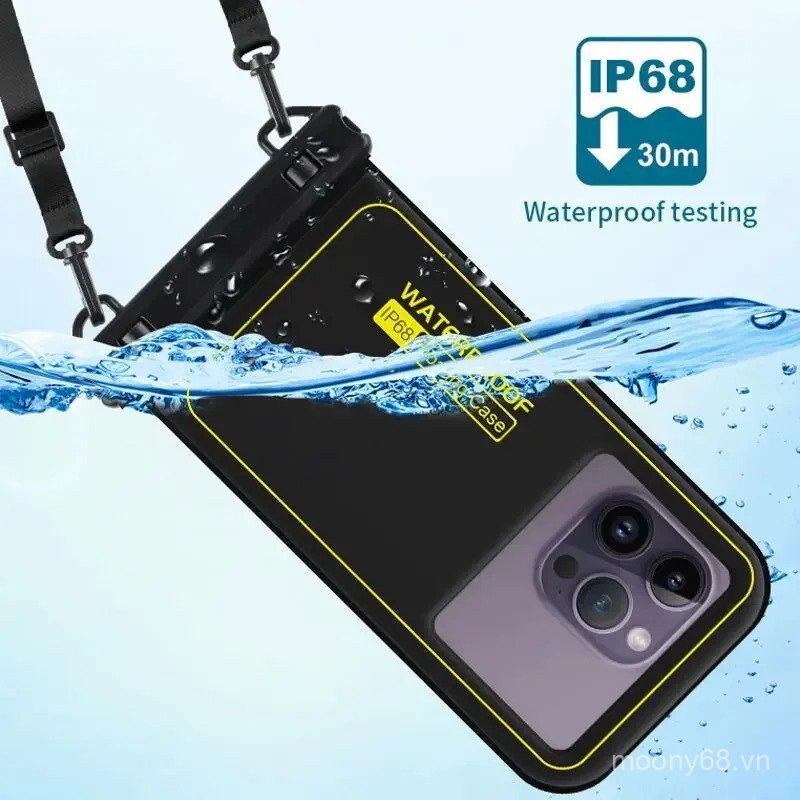 Túi đựng điện thoại nổi chống nước Haissky IP68 - Dây buộc có thể điều chỉnh cho bãi biển bơi lội
