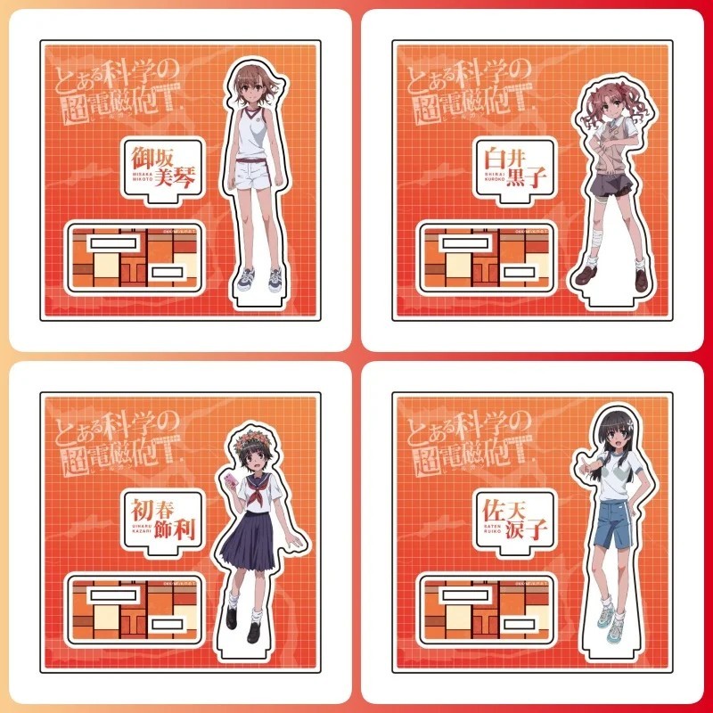 Mô hình Standee anime Toaru Kagaku no Railgun T A Certain Scientific Railgun acrylic mica để bàn Mis