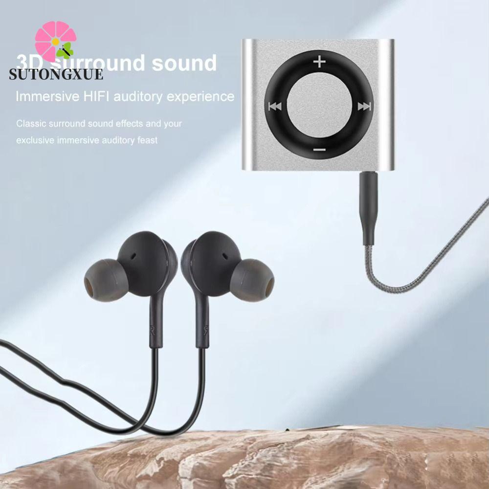 SUTONGXUE Máy nghe nhạc MP3 Mini cầm tay, Kẹp kim loại âm thanh không mất USB Máy nghe nhạc MP3, Khe