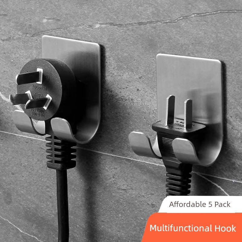 móc dán trường móc dán trường chịu lực Móc cắm không thủng bằng thép không gỉ