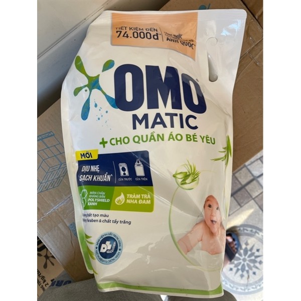 Nước giặt OMO Matic Cho Quần Áo Bé Yêu 3.6kg