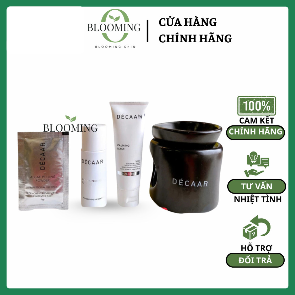 Set Peel Tảo Décaar Algae Peeling Power Giảm Mụn, Mờ Thâm, Chống Lão Hóa
