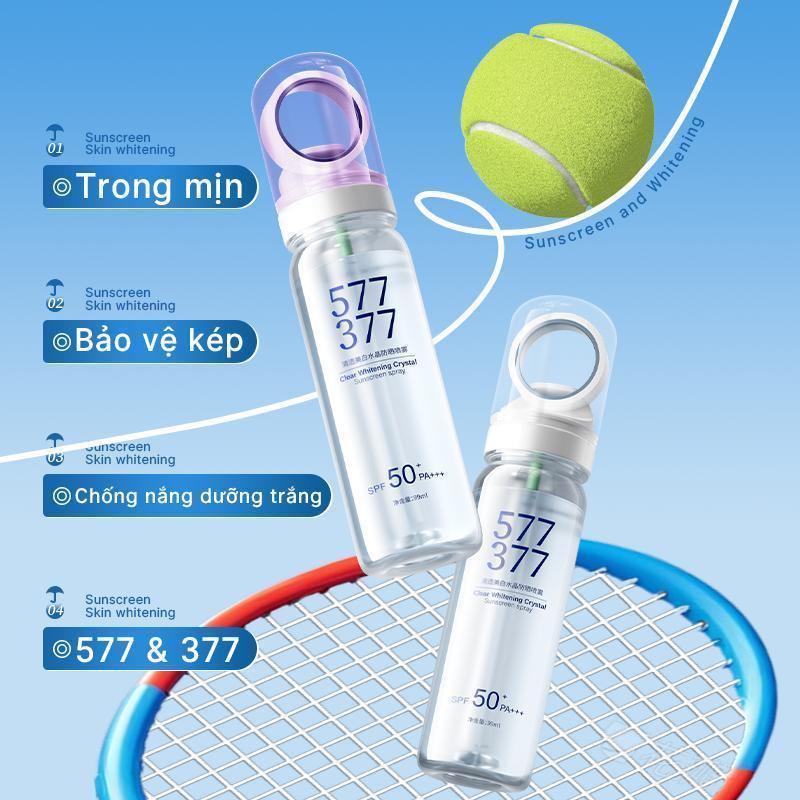 Xịt chống nắng Socus 377/577 SPF50+ PA+++ – siêu chống nắng, không nhờn, thấm nhanh, da sáng tự nhiê